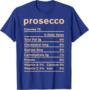 Prosecco Nutrition Thanksgiving Costume Gift T-Shirt - T-Shirt | Royal