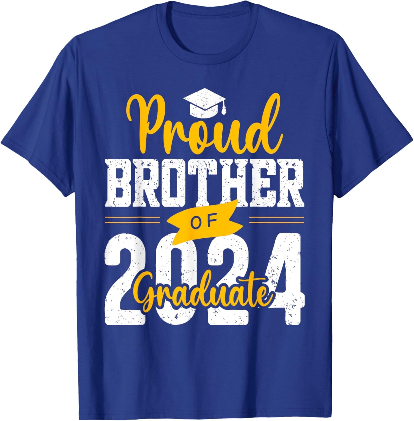 Proud Brother Of A 2024 Graduate T-Shirt - T-Shirt | Royal