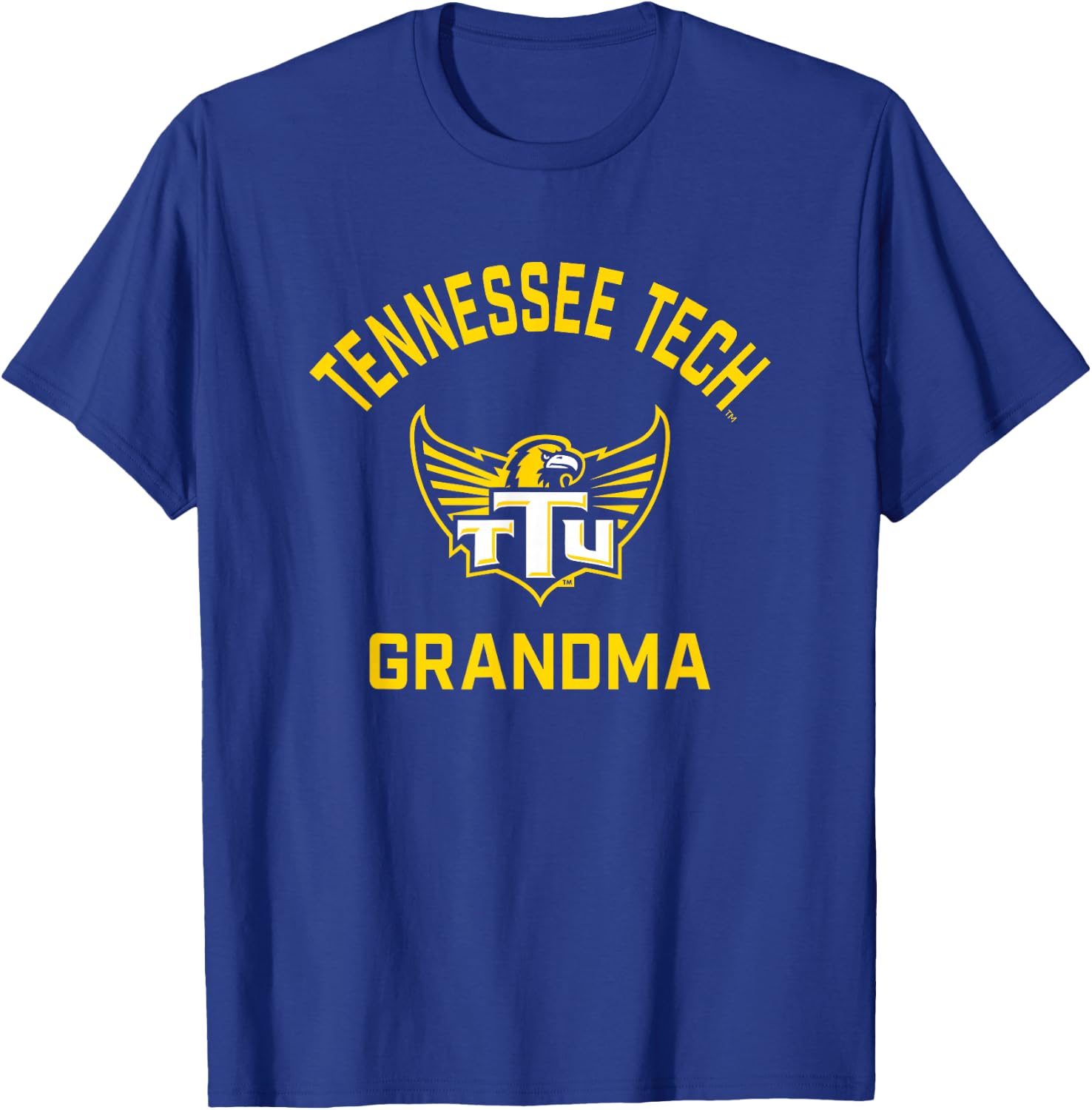 Tennessee Tech Golden Eagles Arched Grandma T-Shirt - T-Shirt | Royal