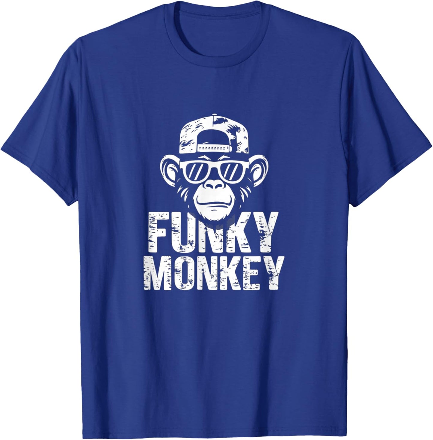 Funky Monkey Cool Monkey Graphic T-Shirt - T-Shirt | Royal