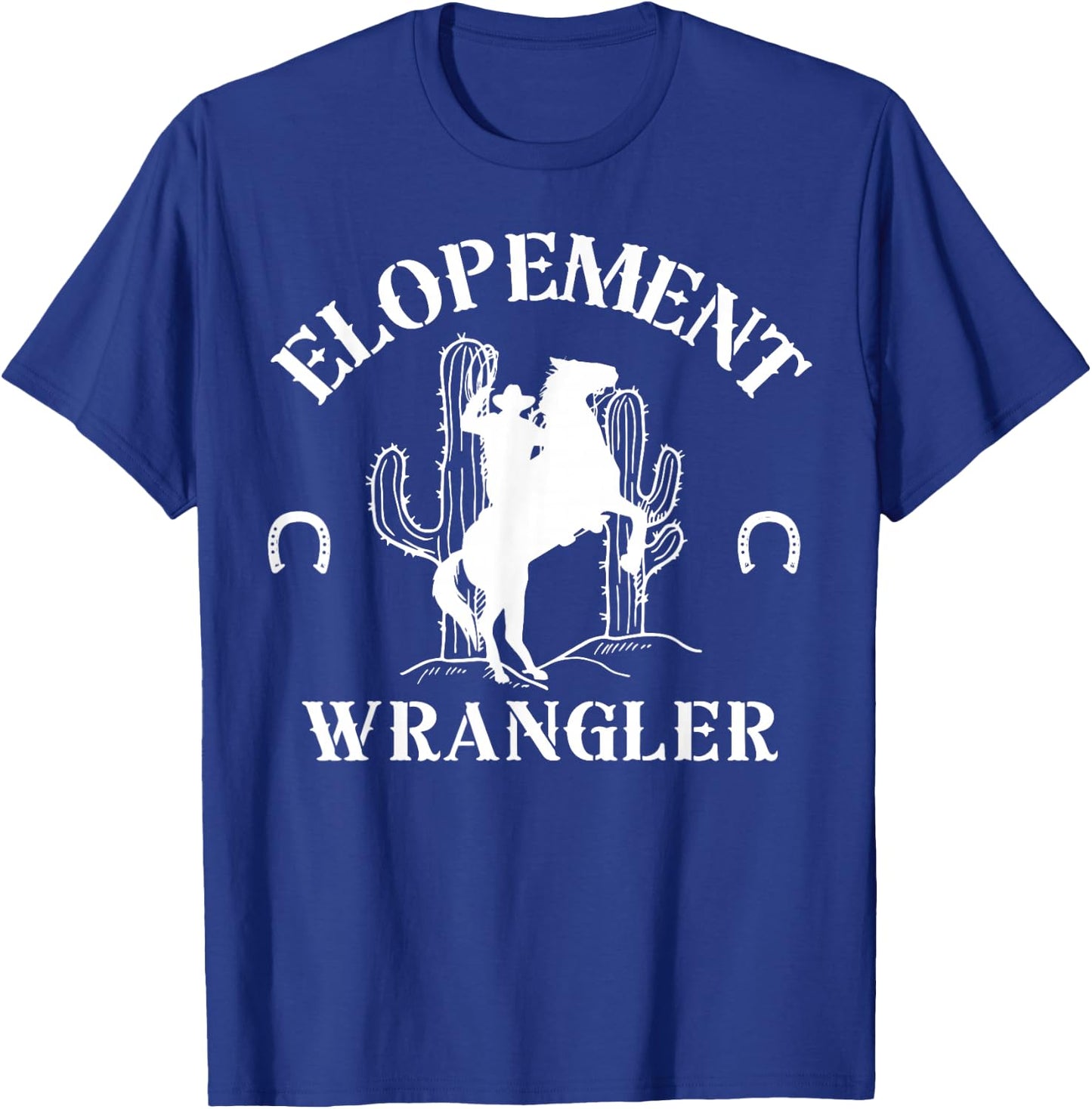 Retro Elopement Wrangler RBT Registered Behavior Therapist T-Shirt - T-Shirt | Royal