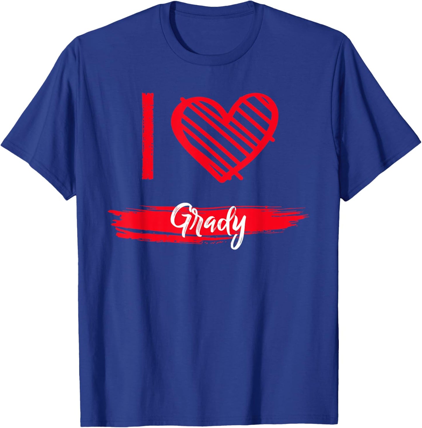 I Love Grady County I Heart Grady T-Shirt - T-Shirt | Royal