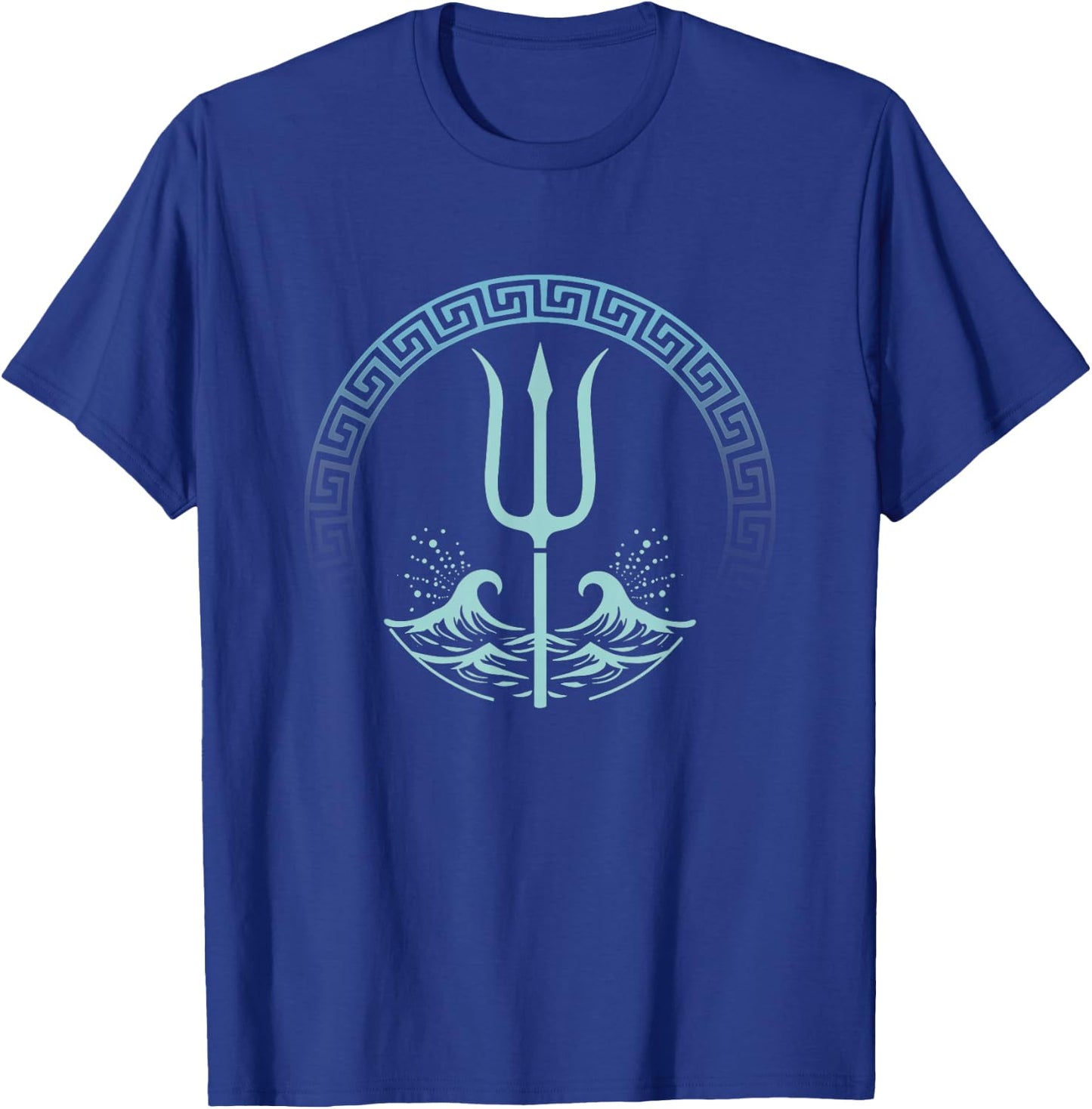 Poseidon Greek God Symbol T-Shirt - T-Shirt | Royal