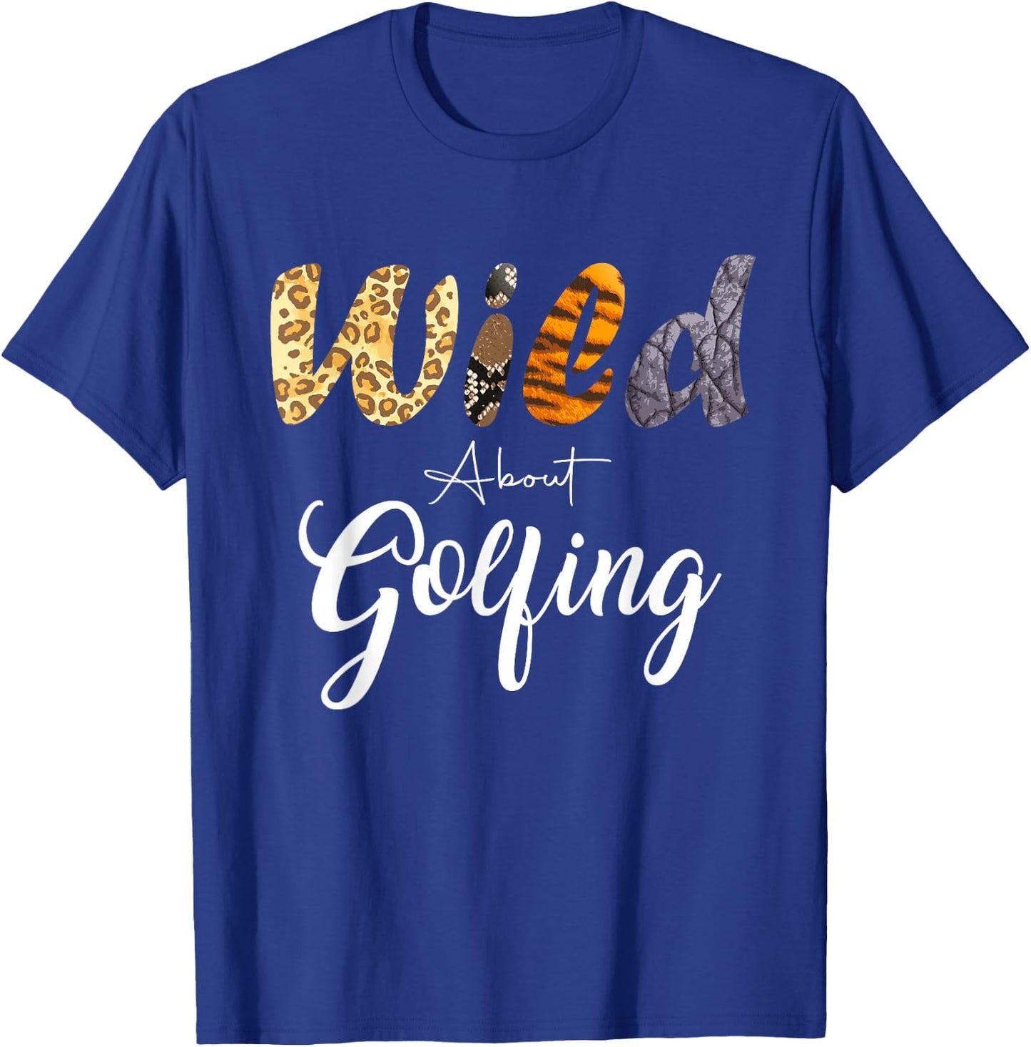 Leopard Wild About Golf Courses T-Shirt - T-Shirt | Royal