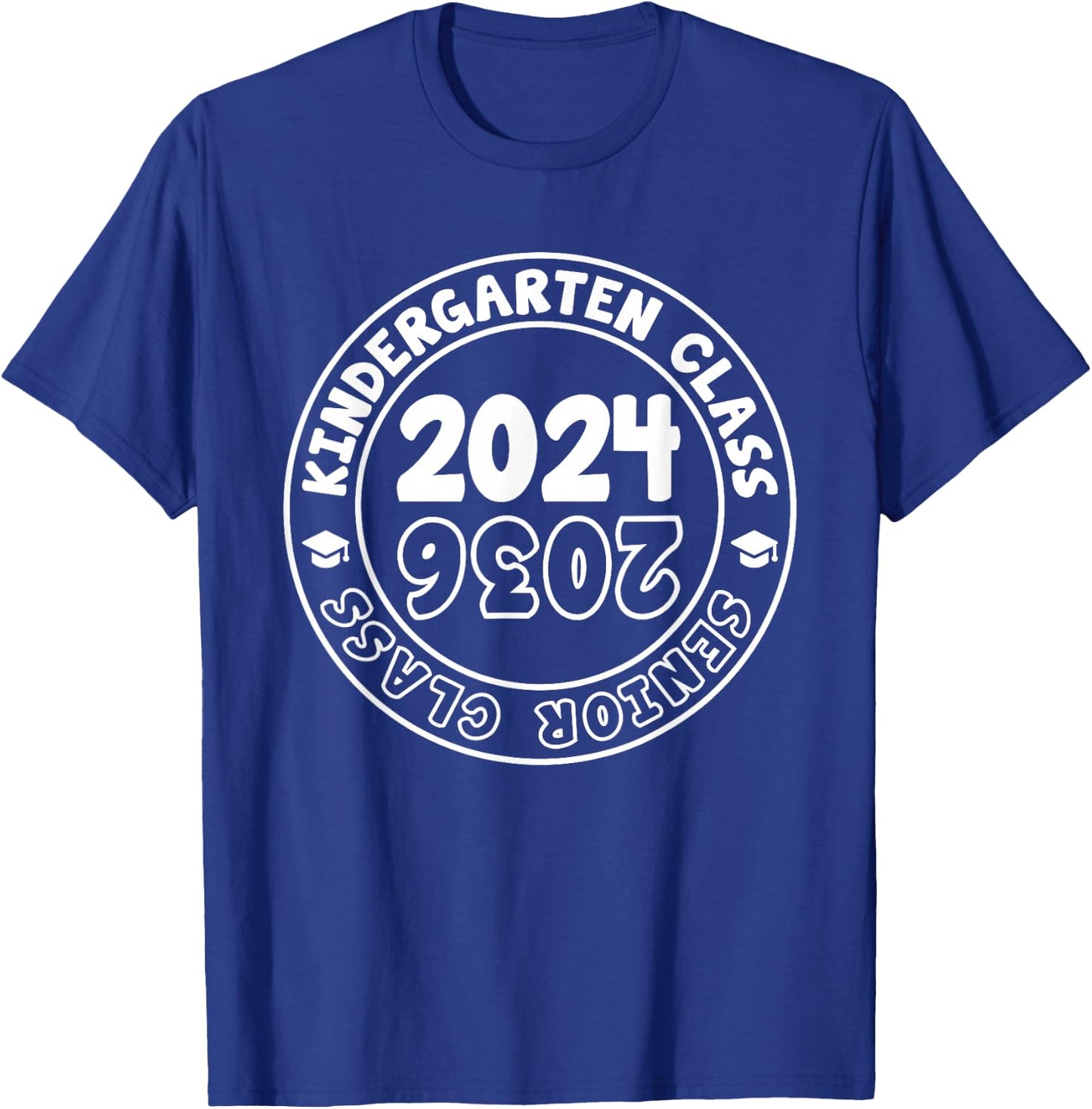 Kindergarten Graduation Class Of 2024 Senior Class of 2036 T-Shirt - T-Shirt | Royal