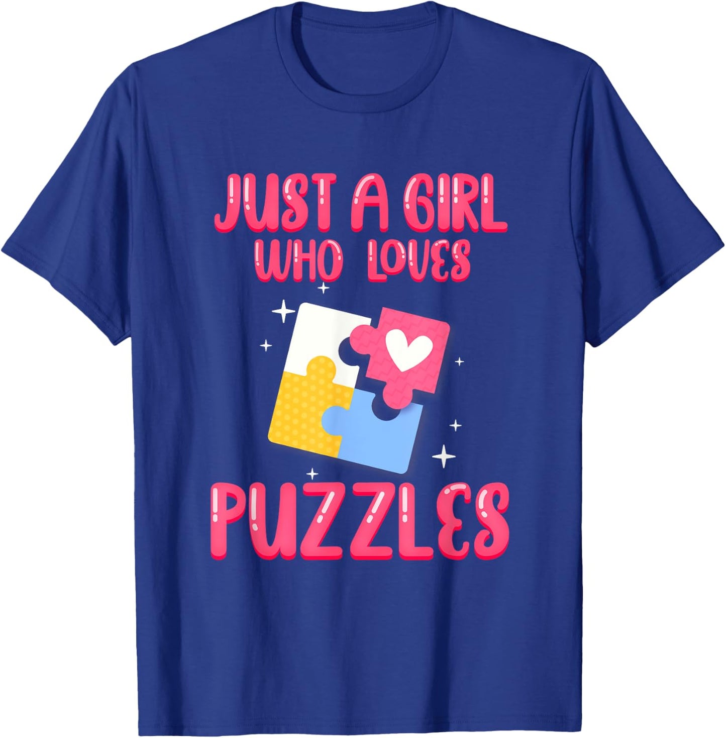a Girl Who Loves Jigsaw Puzzle Puzzleologist T-Shirt - T-Shirt | Royal