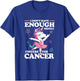 Christmas Funny I Don't Have Enough Middle Fingers For Cancer Unicorn Women's Black X-Small Modern U-Neck Short Sleeve Breast Cancer Awareness T-Shirt - T-Shirt | Royal