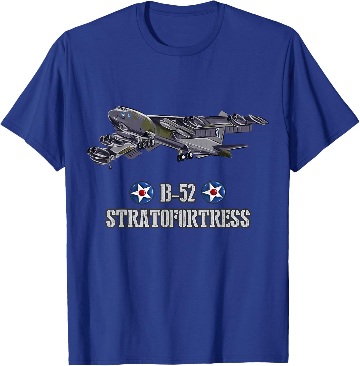 American aircraft Heavy Bomber B-52 T-Shirt - T-Shirt | Royal