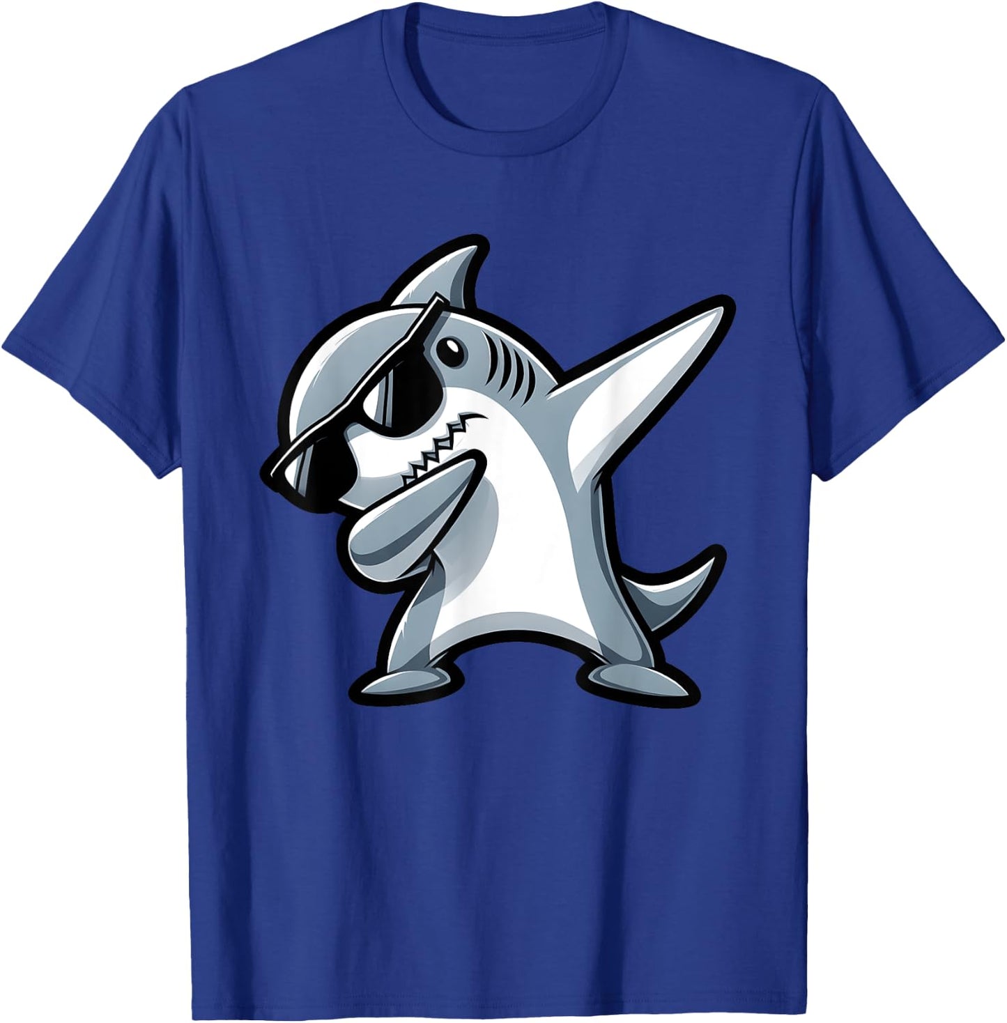 Cool Dabbing Shark Boys Kids Beaches Summer Vacation Party T-Shirt - T-Shirt | Royal