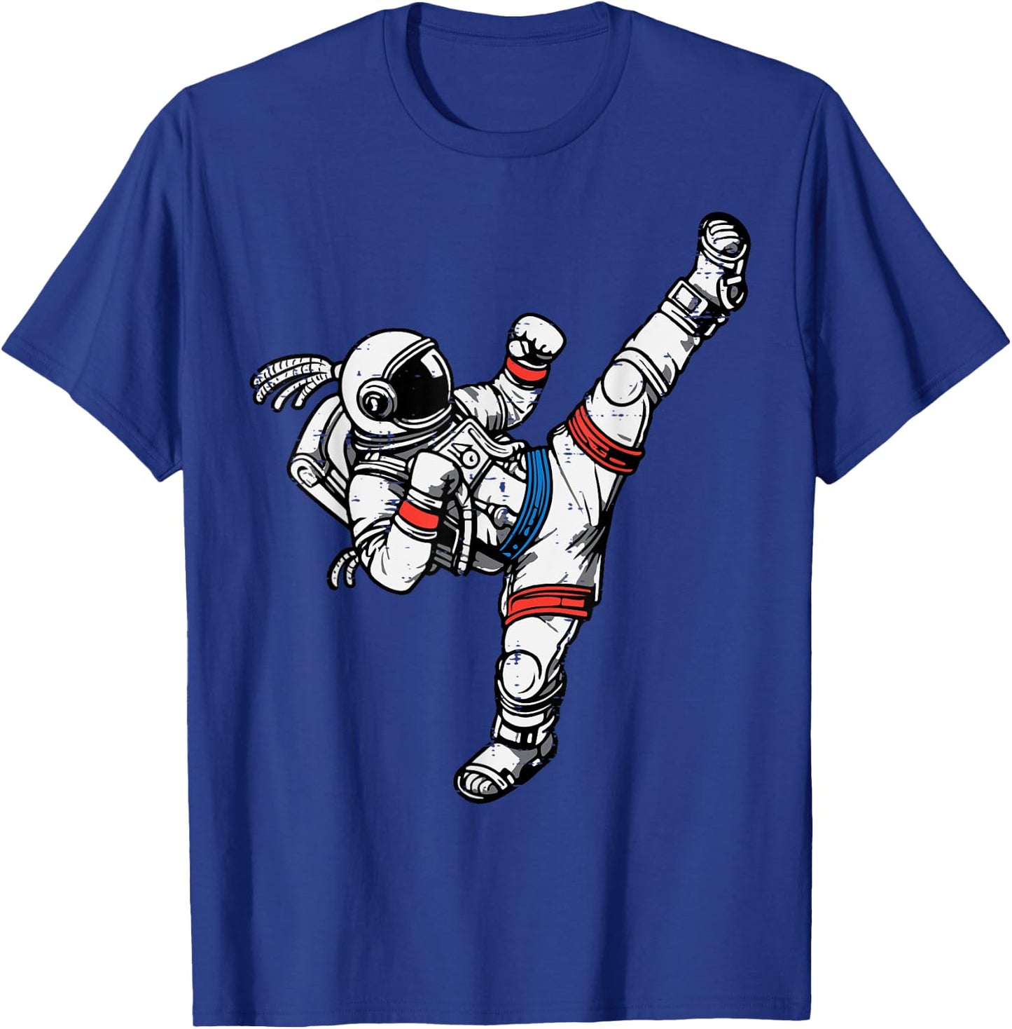 Astronaut Muay Thai Fighter Space Martial Arts Men Women Kid T-Shirt - T-Shirt | Royal