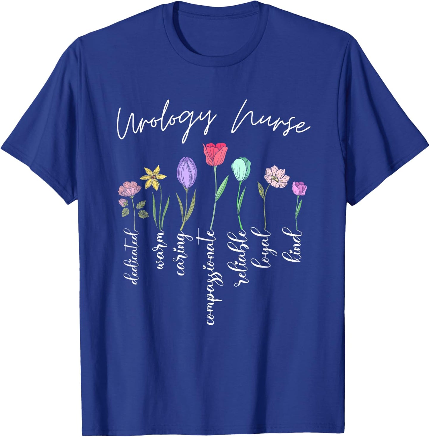 Urology nurse for girls women flowers Urology nurse floral T-Shirt - T-Shirt | Royal