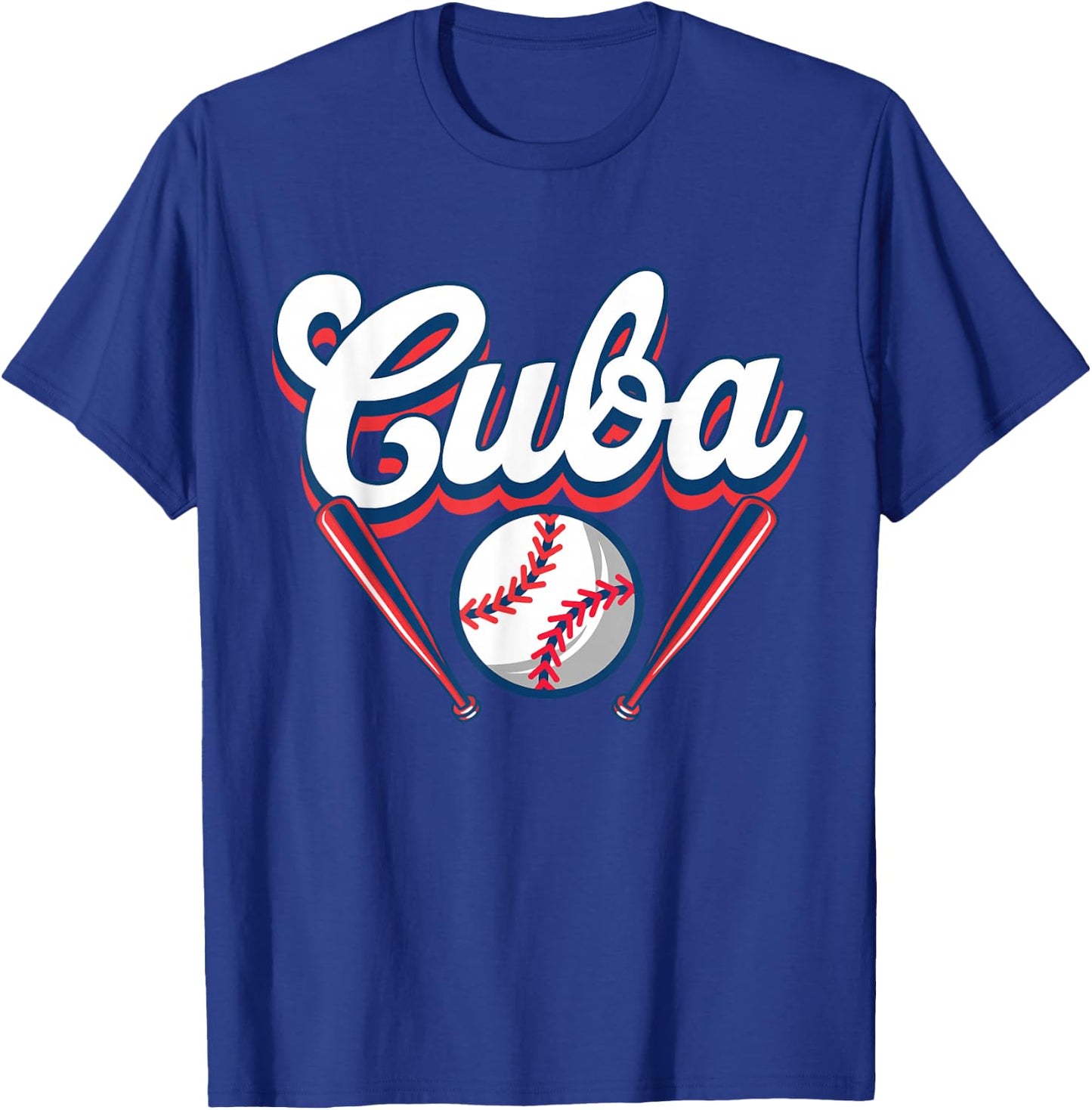 Cuba Baseball Player Cuban Baseball Fans T-Shirt - T-Shirt | Royal