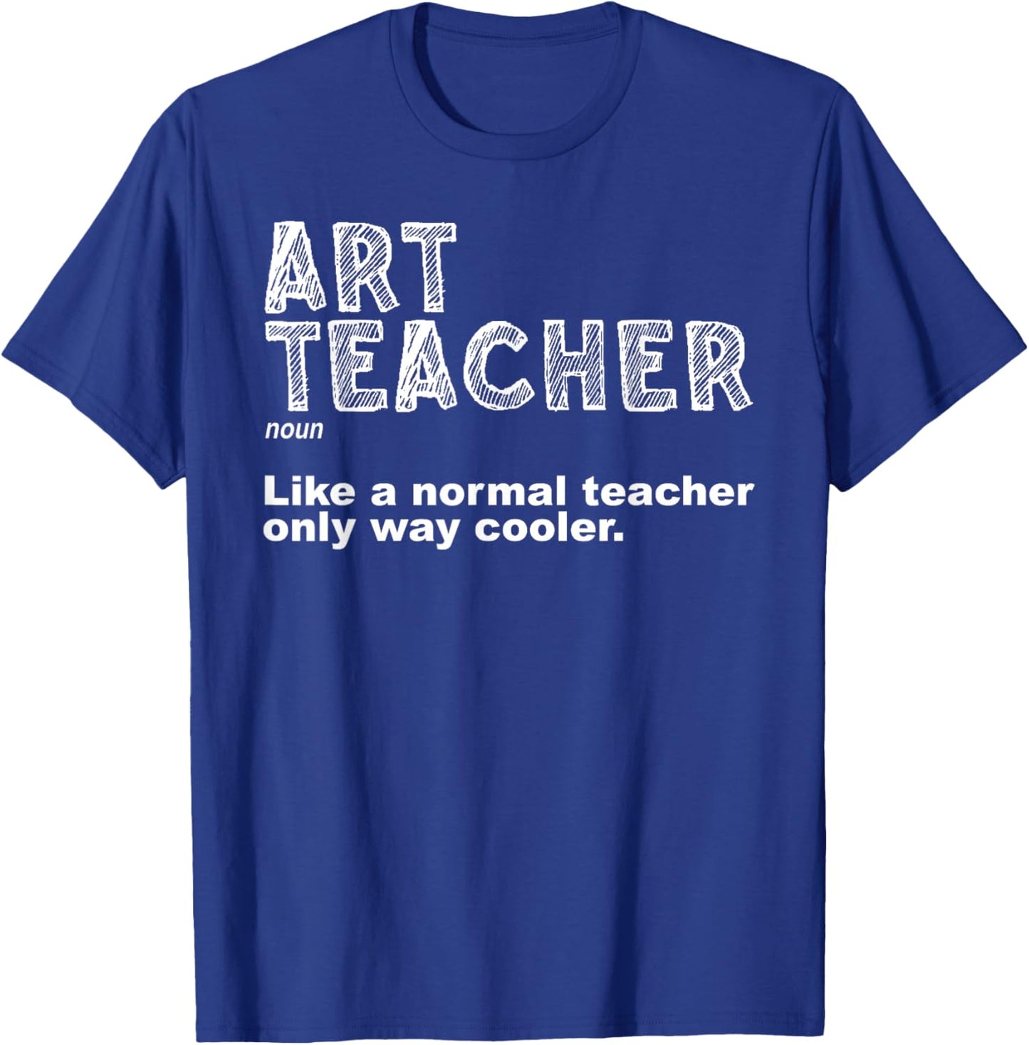 Art Teacher Design Women Artist Teaching Art School T-Shirt - T-Shirt | Royal