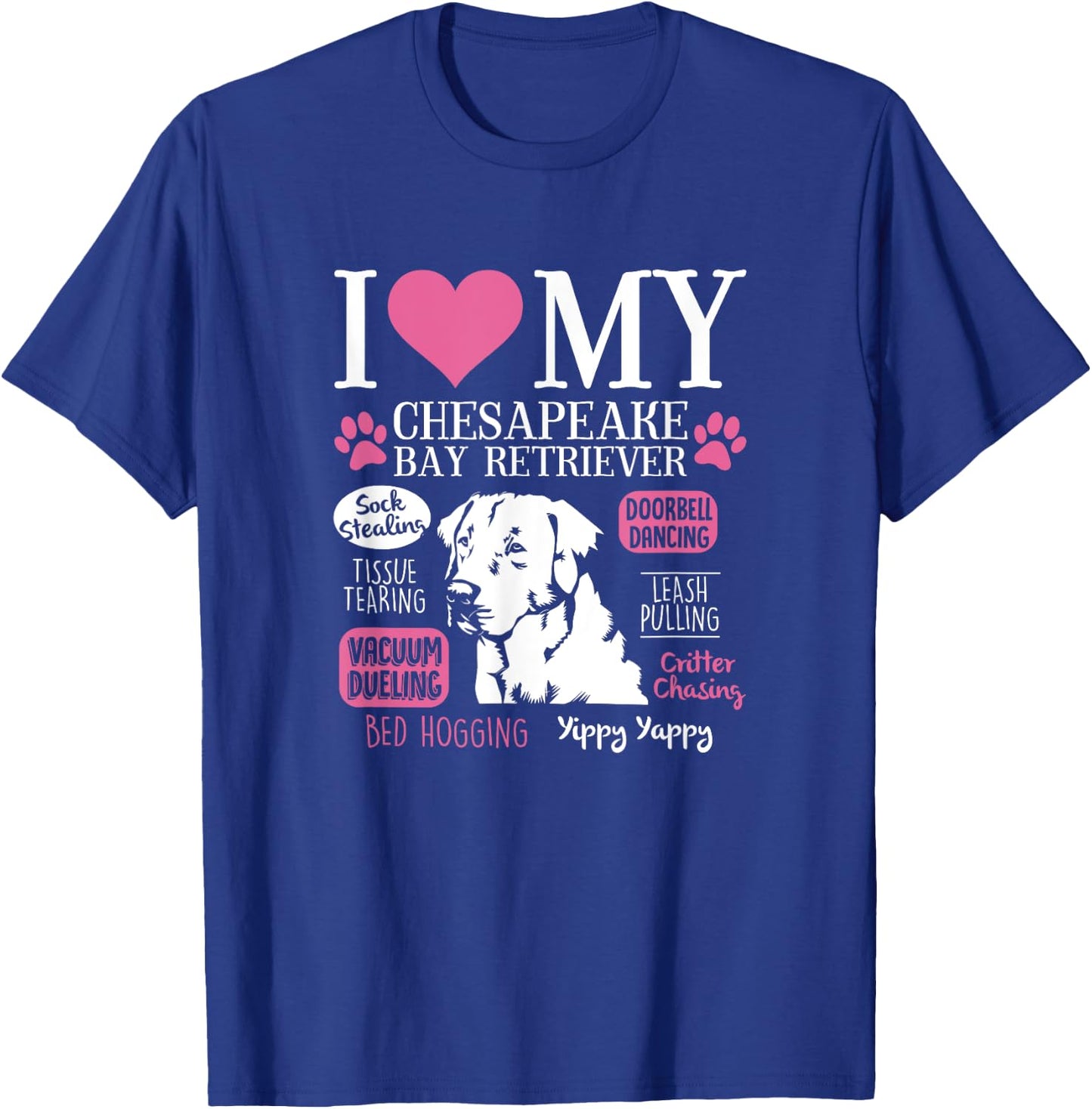 Dog Anatomy Of a Chesapeake Bay Retriever T-Shirt - T-Shirt | Royal