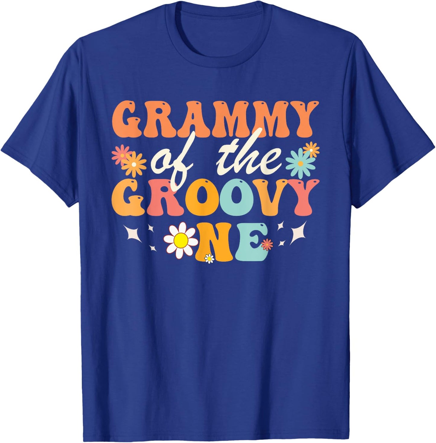 Grammy of Groovy One Matching Family First Birthday Party T-Shirt - T-Shirt | Royal