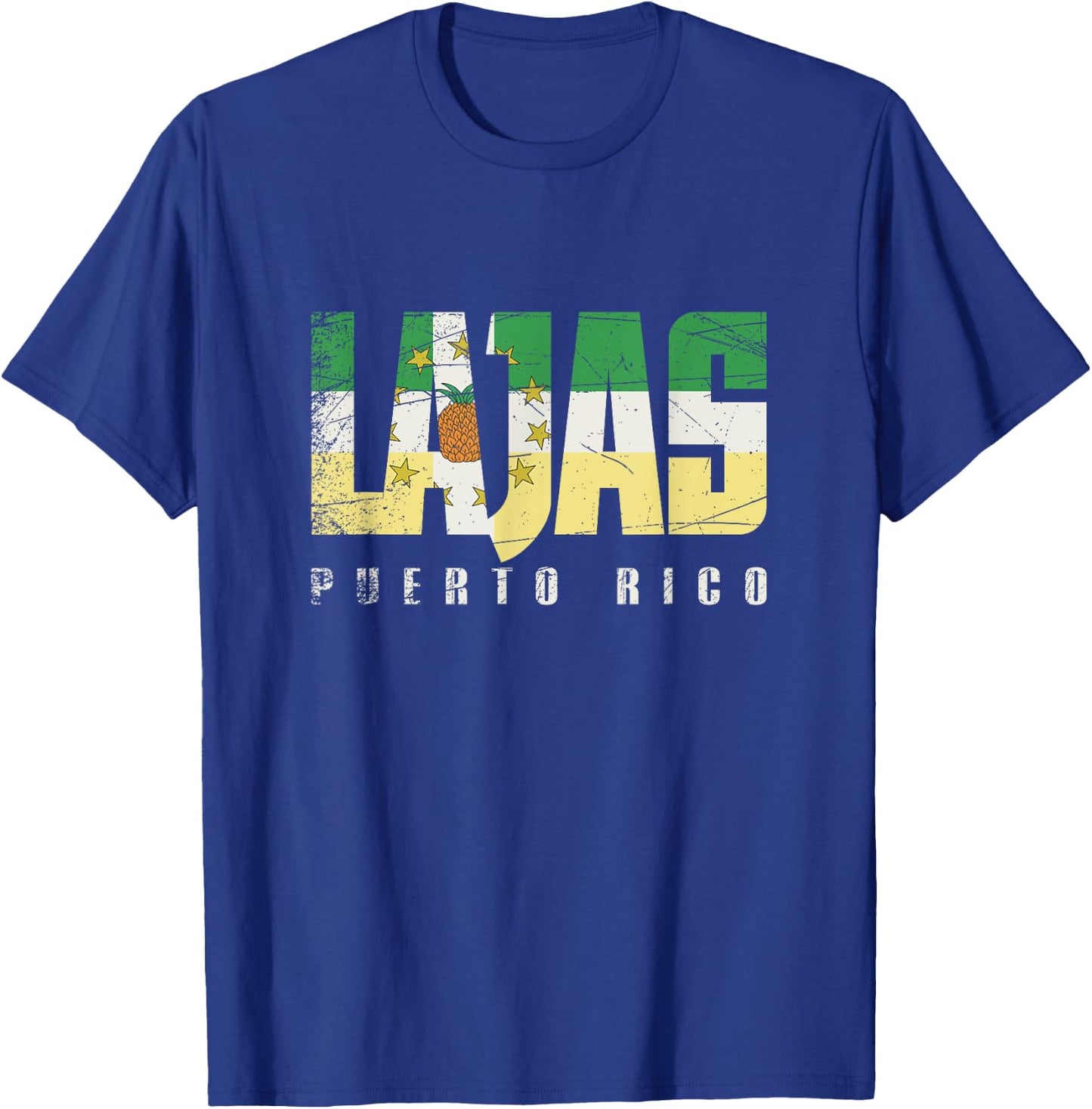 Lajas City in Puerto Rico, Lajas Flag T-Shirt - T-Shirt | Royal