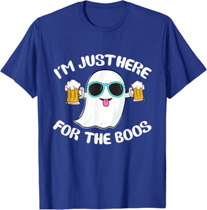Funny ghost I'm just here for the boos Halloween T-Shirt - T-Shirt | Royal