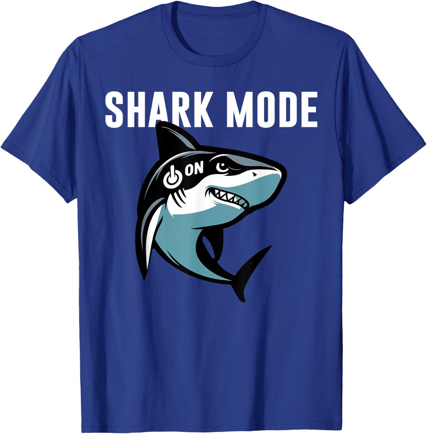 Cool Shark Shark Mode On Beach Funny Shark T-Shirt - T-Shirt | Royal