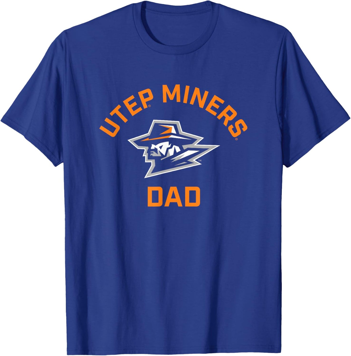 University of Texas El Paso UTEP Miners Arched Dad T-Shirt - T-Shirt | Royal
