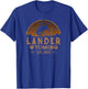 Lander Wyoming WY Wild West Rodeo Cowboy T-Shirt - T-Shirt | Royal
