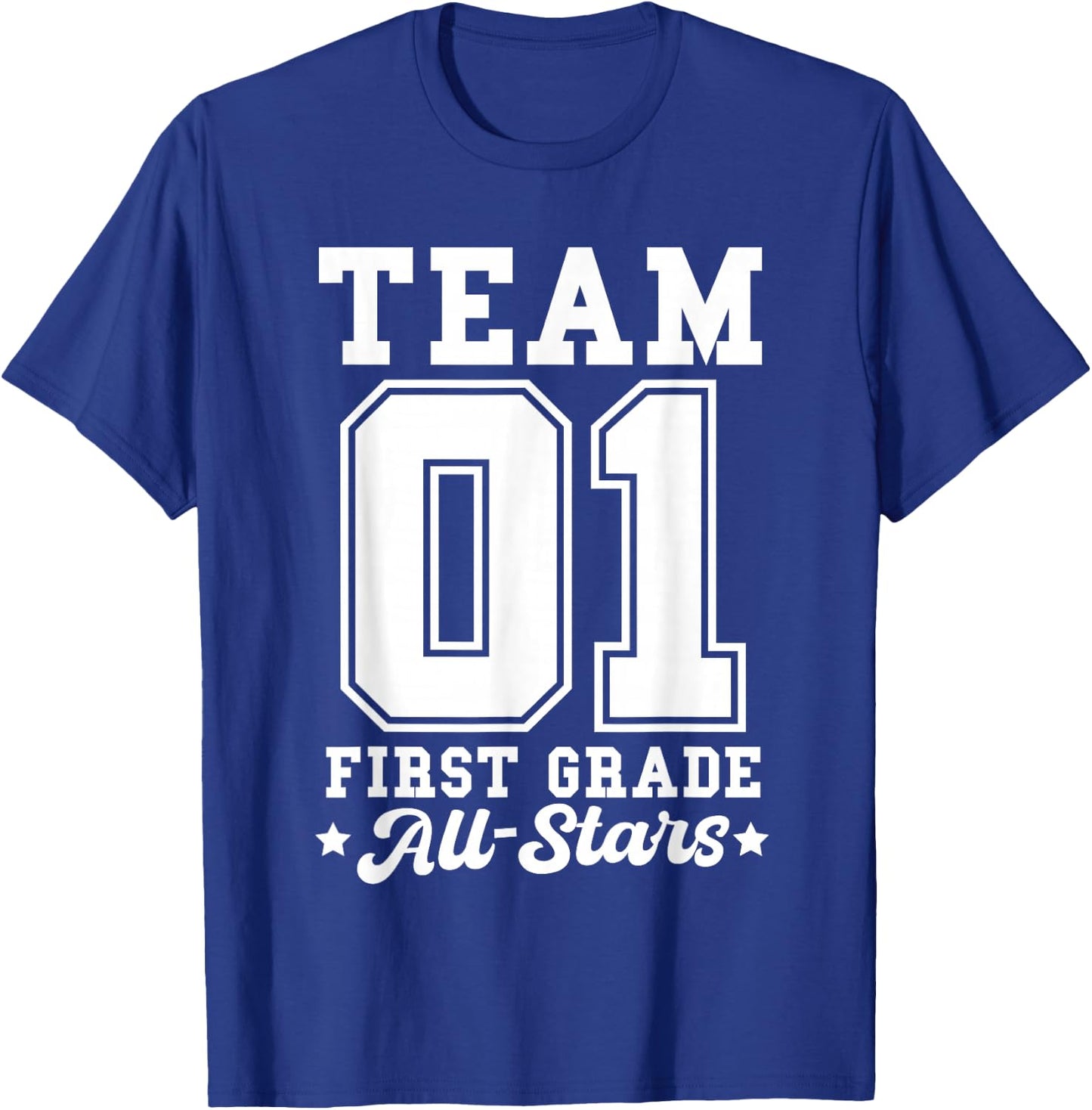 Team 1st Grade All-Stars Back To School Sports Jersey T-Shirt - T-Shirt | Royal