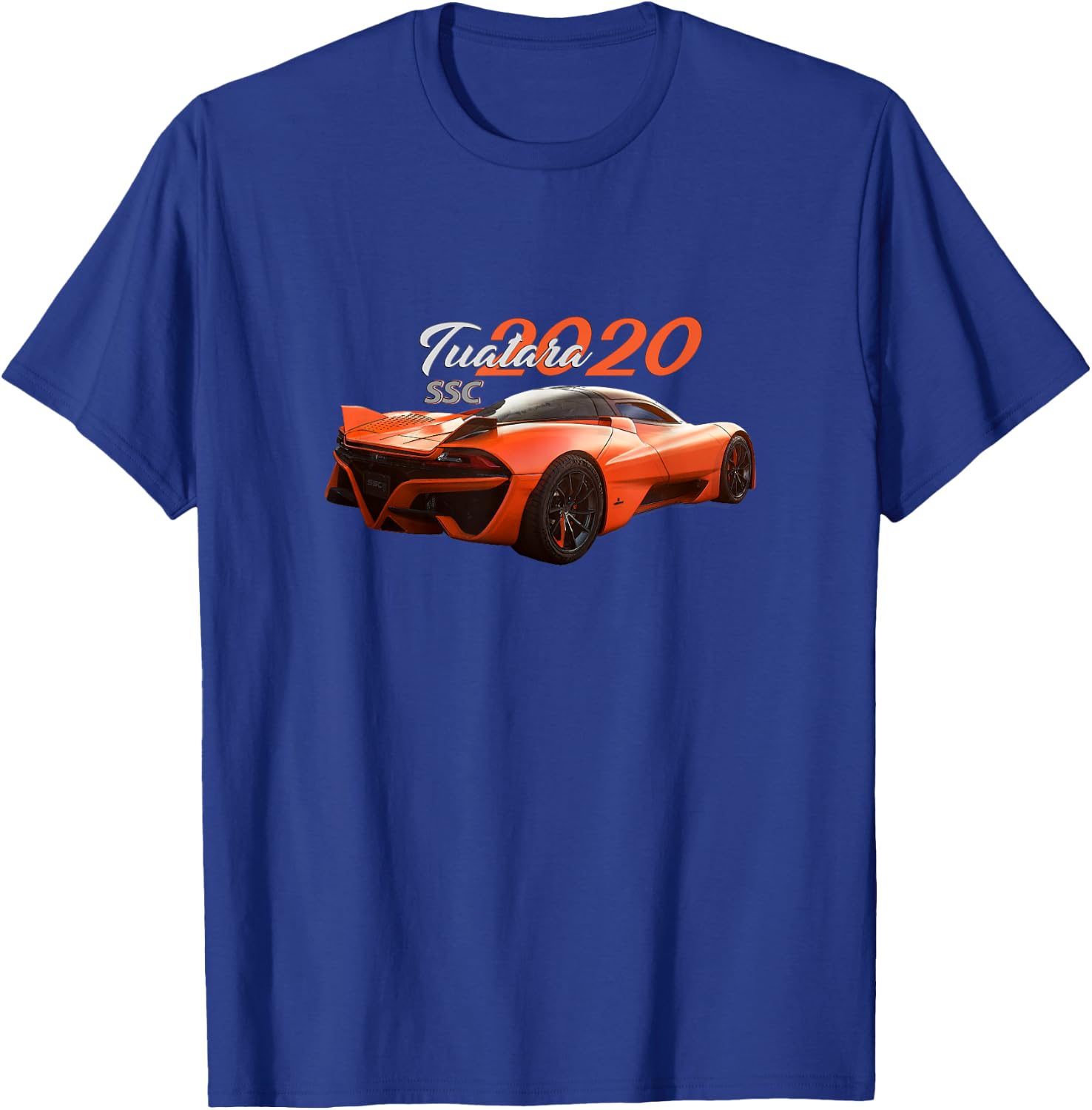 2020 Tuatara, Ssc Fast American Sports Car, Exotic Car Art T-Shirt - T-Shirt | Royal