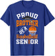 Proud brother of a basketball Senior class of 2025 graduate T-Shirt - T-Shirt | Royal