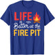 Firepit Outdoor Camp Fire Pit Camping Campfire T-Shirt - T-Shirt | Royal
