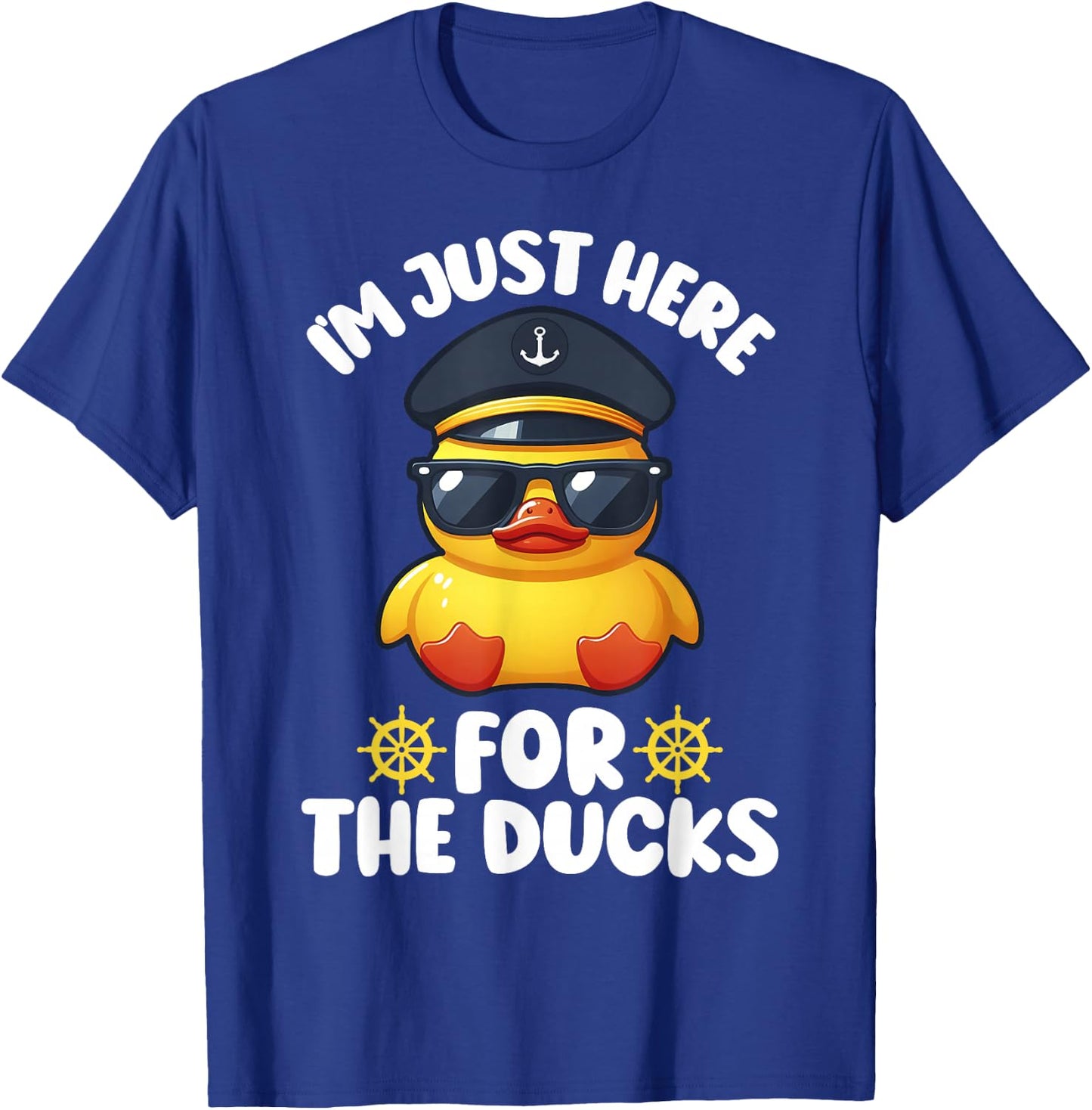 I'm Just Here for the Ducks Funny Cruising Matching Group T-Shirt - T-Shirt | Royal
