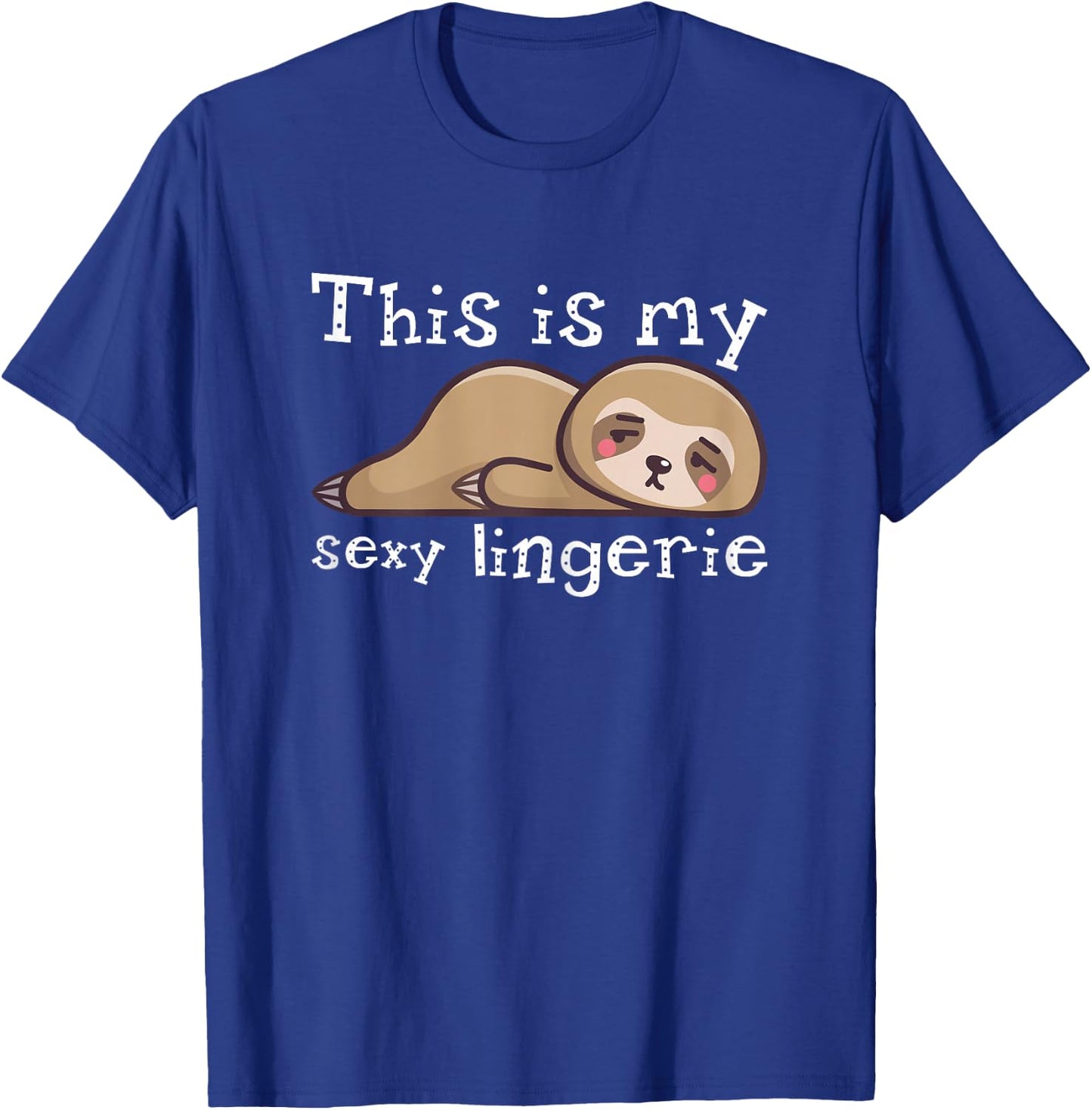 This is My Sexy Lingerie Night Costume for Wife T-Shirt - T-Shirt | Royal