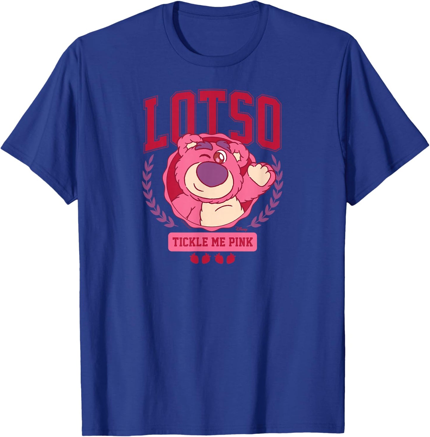 Toy Story - Lotso Bear Tickle Me Pink Collegiate T-Shirt - T-Shirt | Royal