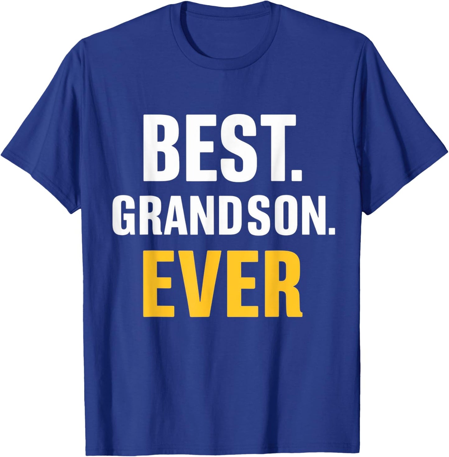 Best Grandson Ever Vintage Funny Father's Day T-Shirt - T-Shirt | Royal