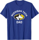 Michigan Tech Huskies Arched Dad T-Shirt - T-Shirt | Royal