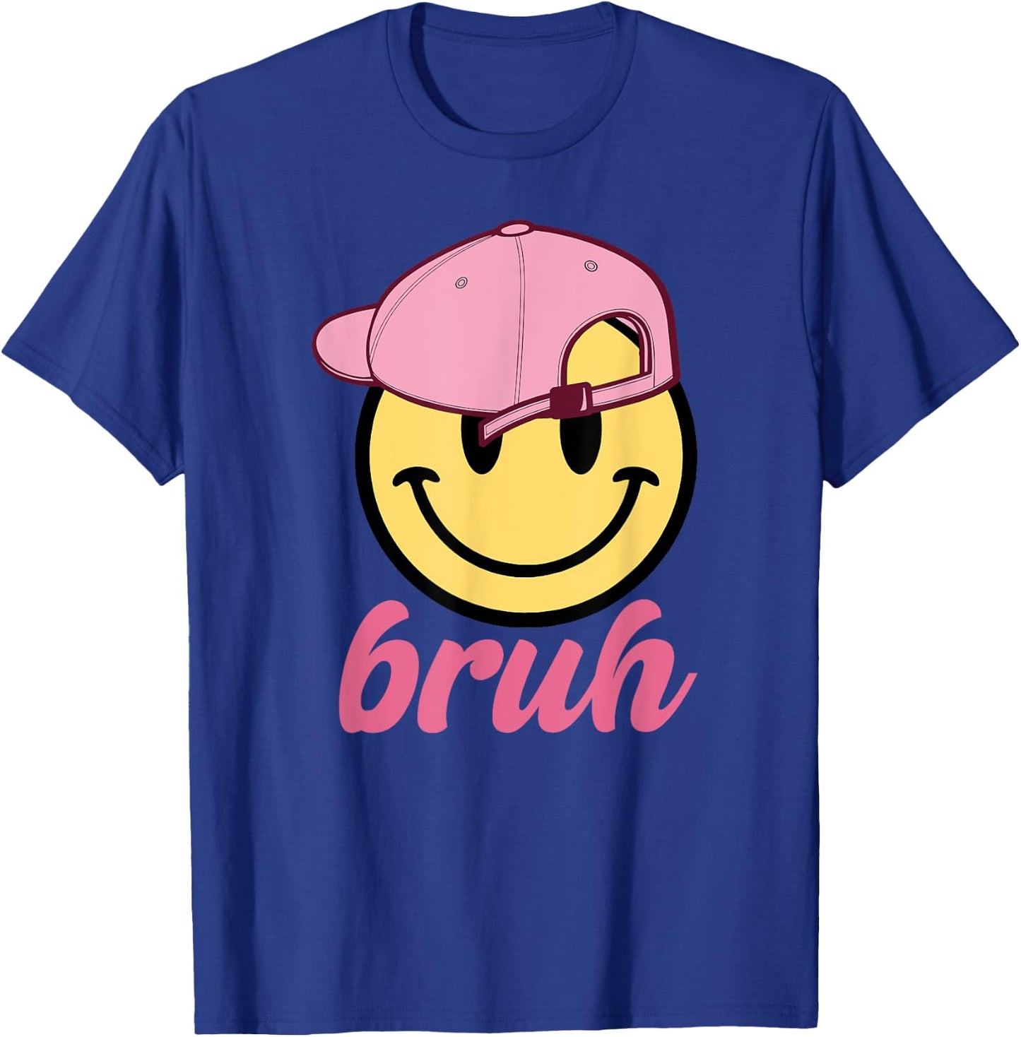 Cute Bruh For Girls Women Kids Youth 70s Funny Saying Quote T-Shirt - T-Shirt | Royal