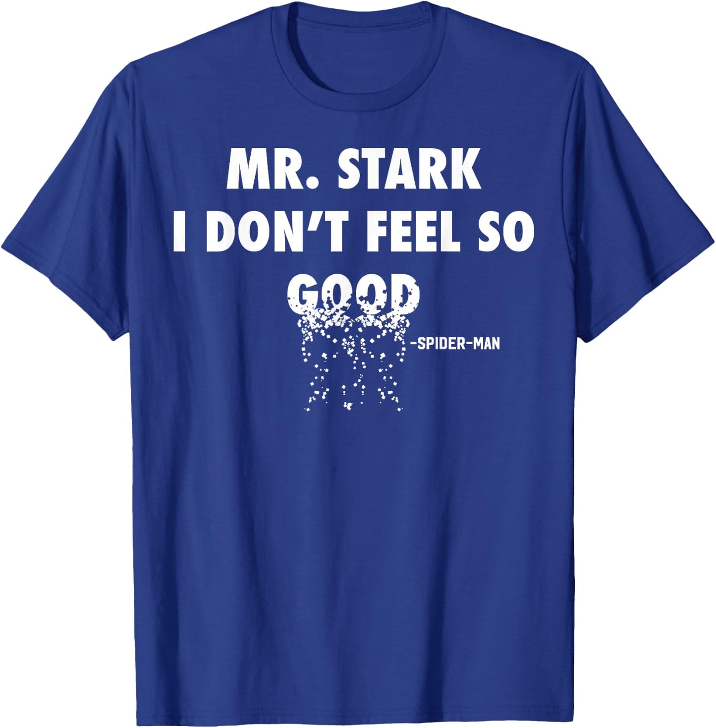 Marvel Infinity War Spider-Man Fading Text Graphic T-Shirt - T-Shirt | Royal