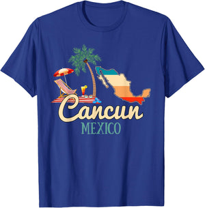 Cancun Mexico Souvenir Shirt Family Matching Vacation Cancun T-Shirt - T-Shirt | Royal
