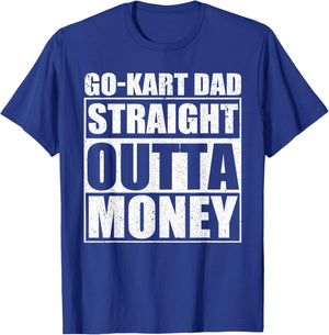 Father's Day Karting Racer Go Kart Racing Dad T-Shirt - T-Shirt | Royal