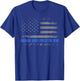 Husband Daddy Protector Hero Police Flag Fathers Day Dad T-Shirt - T-Shirt | Royal