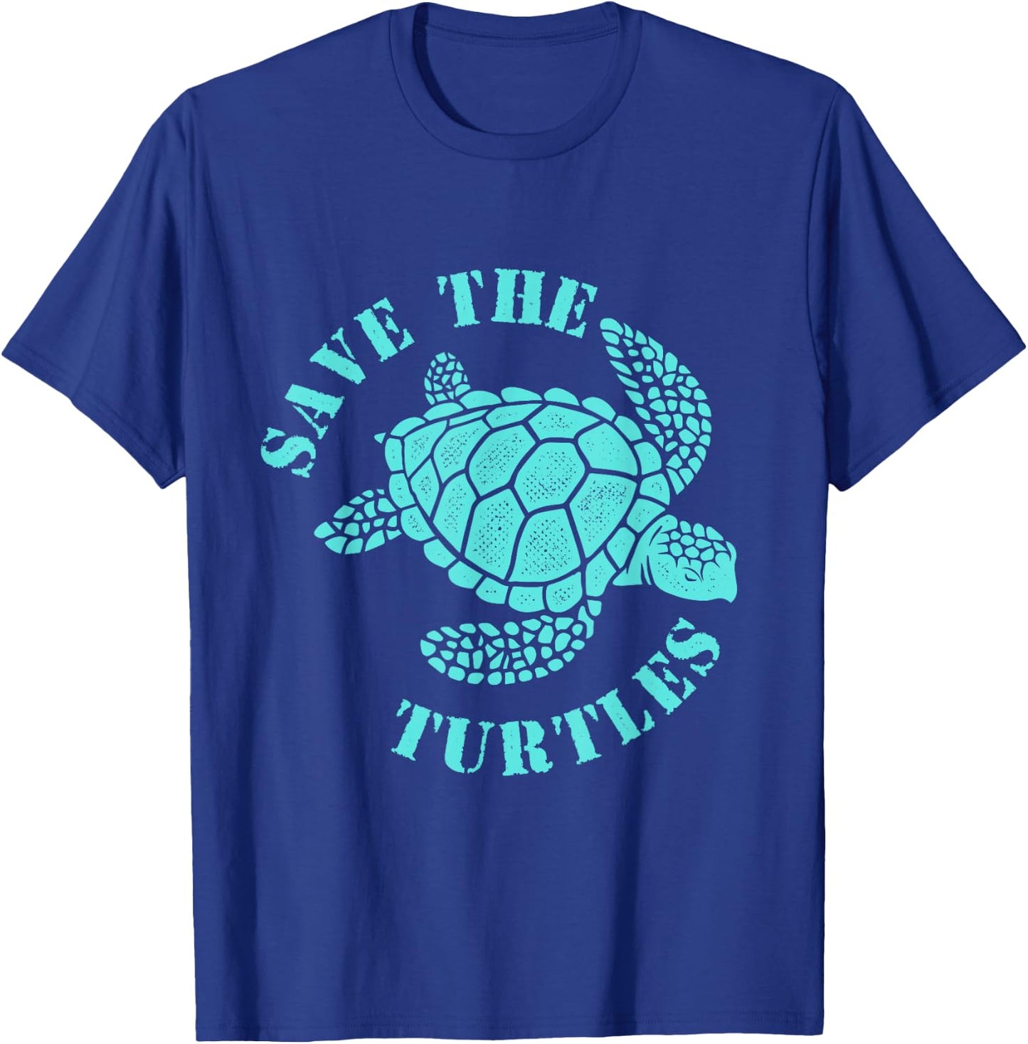 Save The Turtles - Ocean Animal Reptile Lover Sea Animal T-Shirt - T-Shirt | Royal