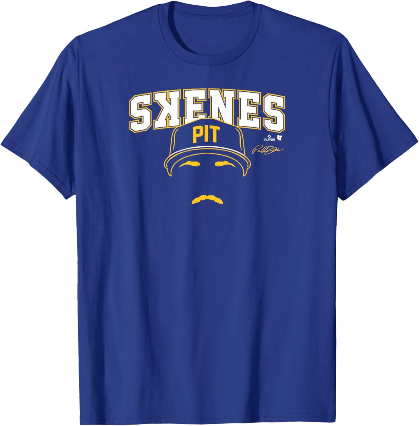 Paul Skenes - Backwards K - Pittsburgh Baseball T-Shirt - T-Shirt | Royal