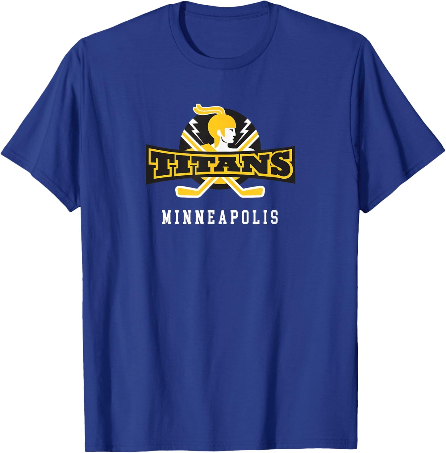 Minneapolis Titans Hockey Classic Logo T-Shirt - T-Shirt | Royal