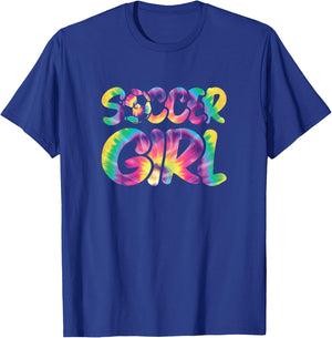Cute Soccer Girl Colorful Soccer Player Women Girls T-Shirt - T-Shirt | Royal