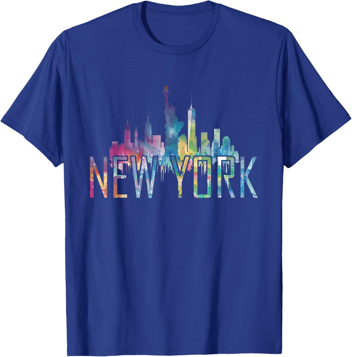 New York City New York NY | Skyline T-Shirt - T-Shirt | Royal