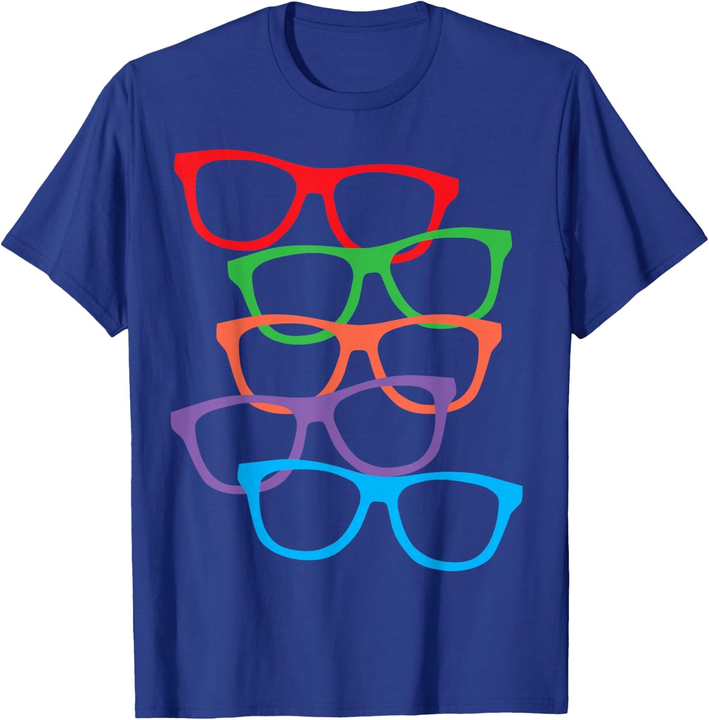 Glasses Print, Perfect for Adults or Kids with Glasses T-Shirt - T-Shirt | Royal