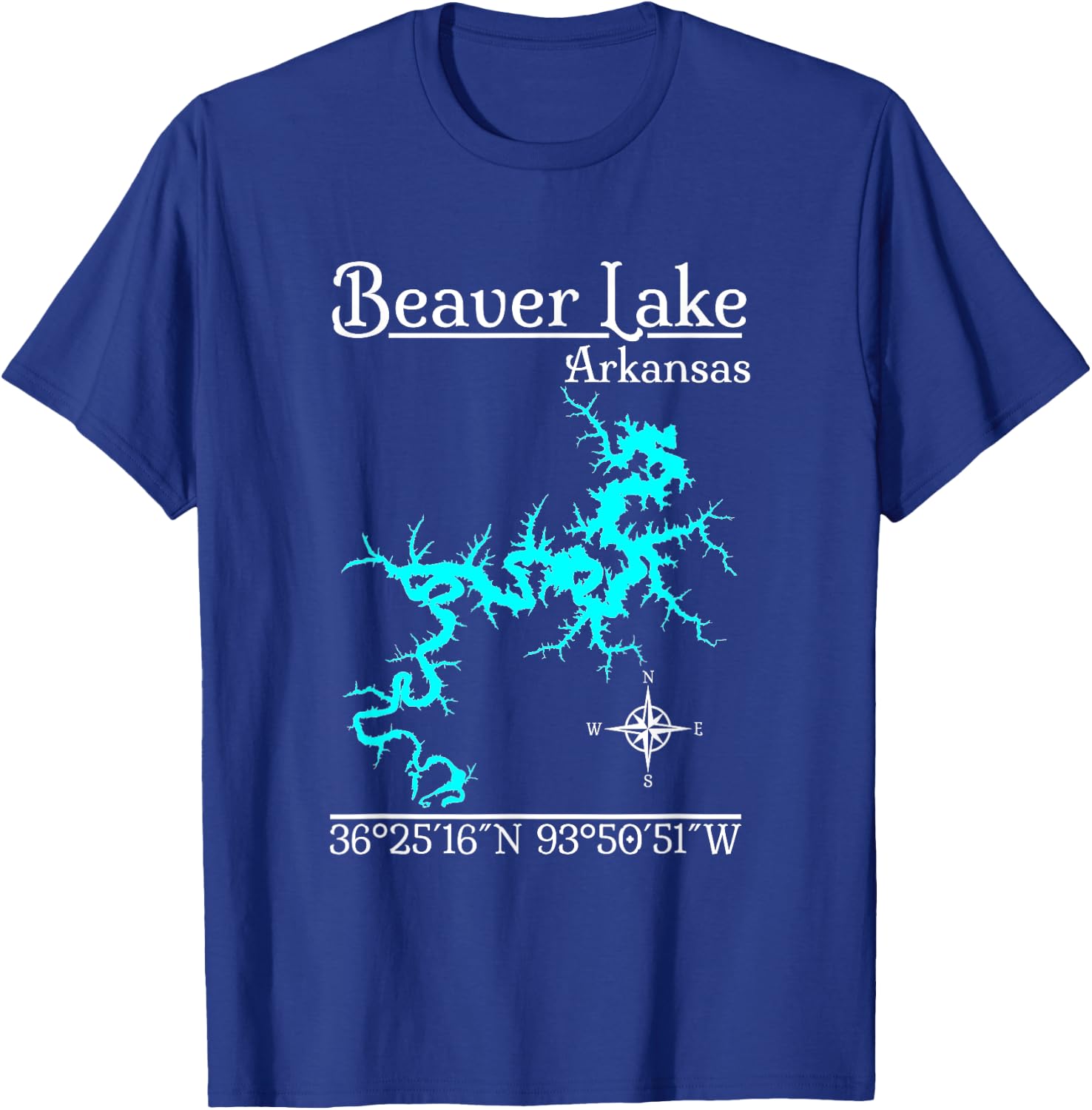 Beaver Lake - Arkansas T-Shirt - T-Shirt | Royal