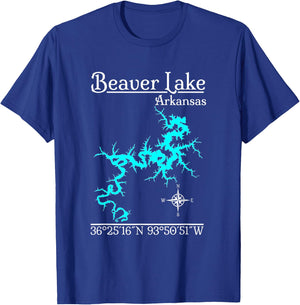 Beaver Lake - Arkansas T-Shirt - T-Shirt | Royal