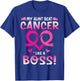 Warrior My Aunt Beat Breast Cancer Like A Boss Fighting Win T-Shirt - T-Shirt | Royal