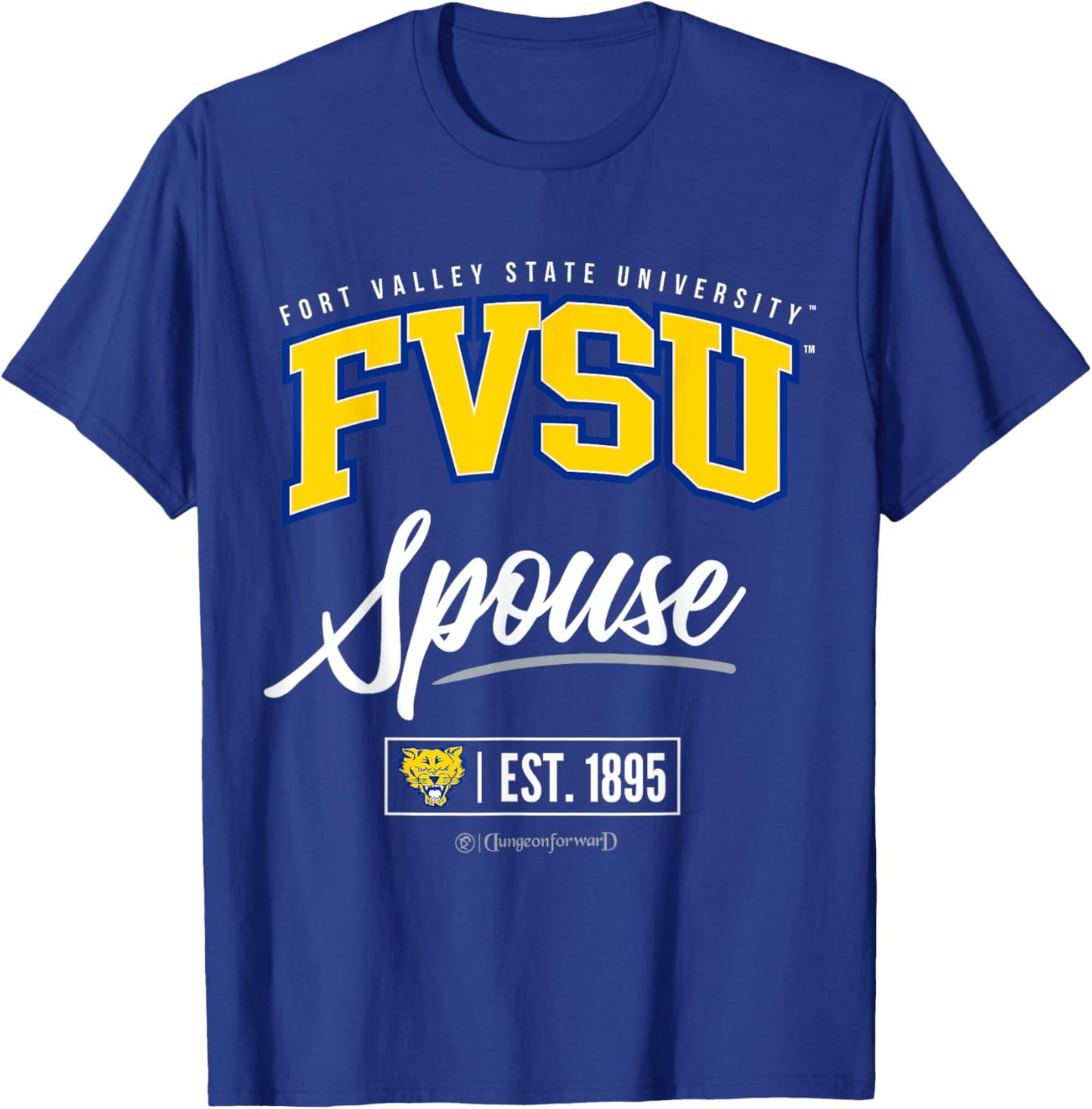 Fort Valley State University - FVSU HBCU Spouse T-Shirt - T-Shirt | Royal