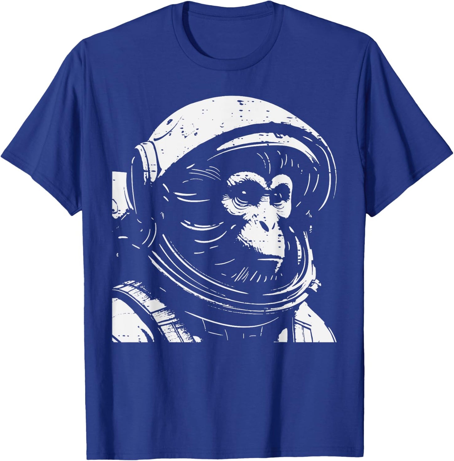 Monkey Astronaut Space Galaxy Ape Animal Men Women Boys Kids T-Shirt - T-Shirt | Royal