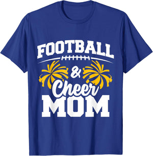 Football Cheer Mom High School Cheerleader Cheerleading T-Shirt - T-Shirt | Royal